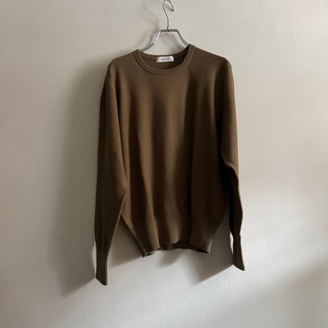 chiclin  コットン　エルボーパッチニット　カーキ　赤　ネイビー