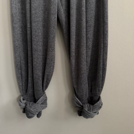 TENNE HANDCRAFTED MODERN　ribbon pants gray