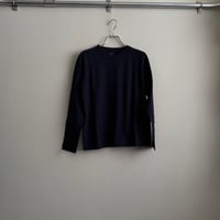 homspun 30/1天竺　長袖Tシャツ　ネイビー