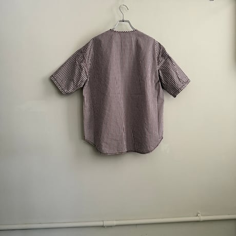 homspun  タイプライター 比翼ブラウス　ネイビー