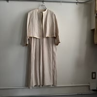 R&D オールドマンズテーラー リネンギャザードレス＋ボレロジャケット　Antique White