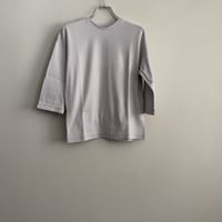 Koton　30/1 天竺 オーガニックコットン　七分袖Tシャツ　ライトグレー