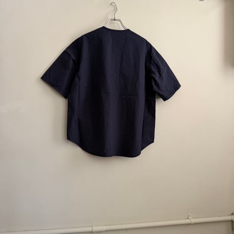 homspun  タイプライター 比翼ブラウス　ネイビー
