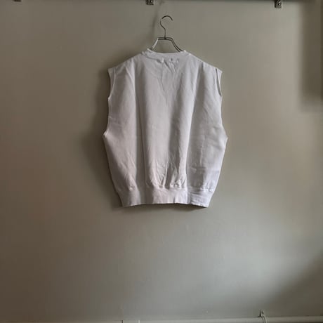 homspun コンパクト裏毛　ベスト　ホワイト