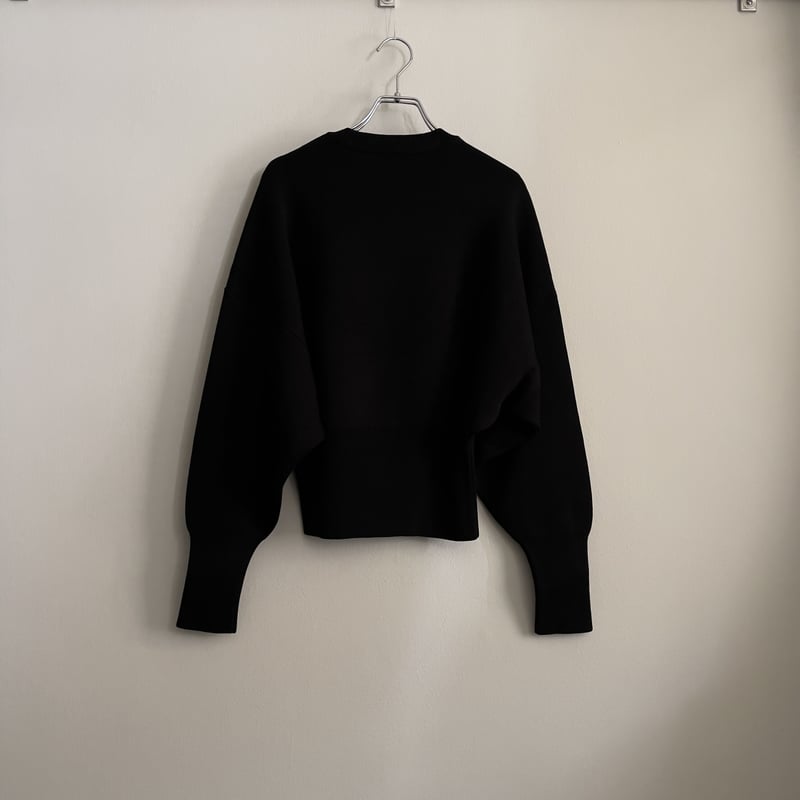 オールドマンズテーラー　カシミア混ニットサロペット　黒 オールドマンズテーラー カシミア混ニットサロペット 黒
