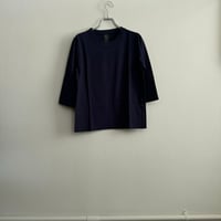 homspun 30/1天竺　七分袖Tシャツ　サラシL　ブラックM　イエローL　ネイビーL