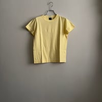 homspun 30/1天竺　半袖Tシャツ　 イエロー ブラック