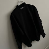 homspun  綿コンパクト裏毛　プルオーバー　ブラック
