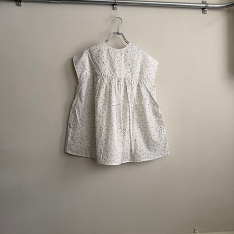 koton 　Fleur ノースリーブ ブラウス　ブルー 　ベージュ