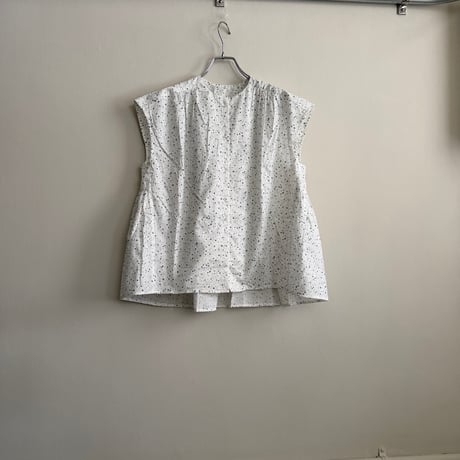 koton 　Fleur ノースリーブ ブラウス　ブルー 　ベージュ