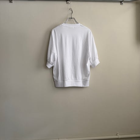chiclin コットン　５分袖　Tシャツ　ネイビー