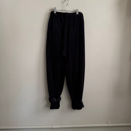 TENNE HANDCRAFTED MODERN　ribbon pants gray
