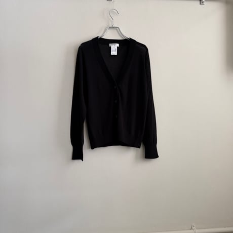 chiclin コットン　Vカーディガン　ブラック