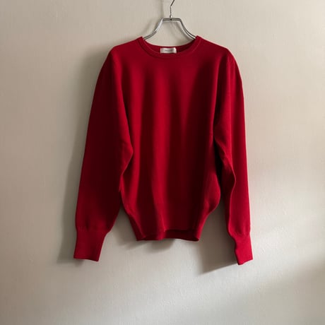 chiclin  コットン　エルボーパッチニット　カーキ　赤　ネイビー