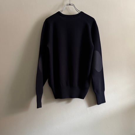 chiclin  コットン　エルボーパッチニット　カーキ　赤　ネイビー
