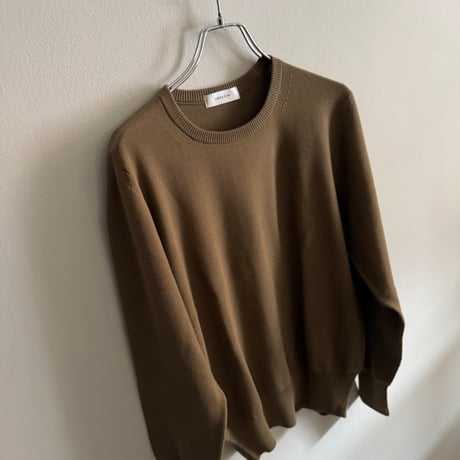 chiclin  コットン　エルボーパッチニット　カーキ　赤　ネイビー