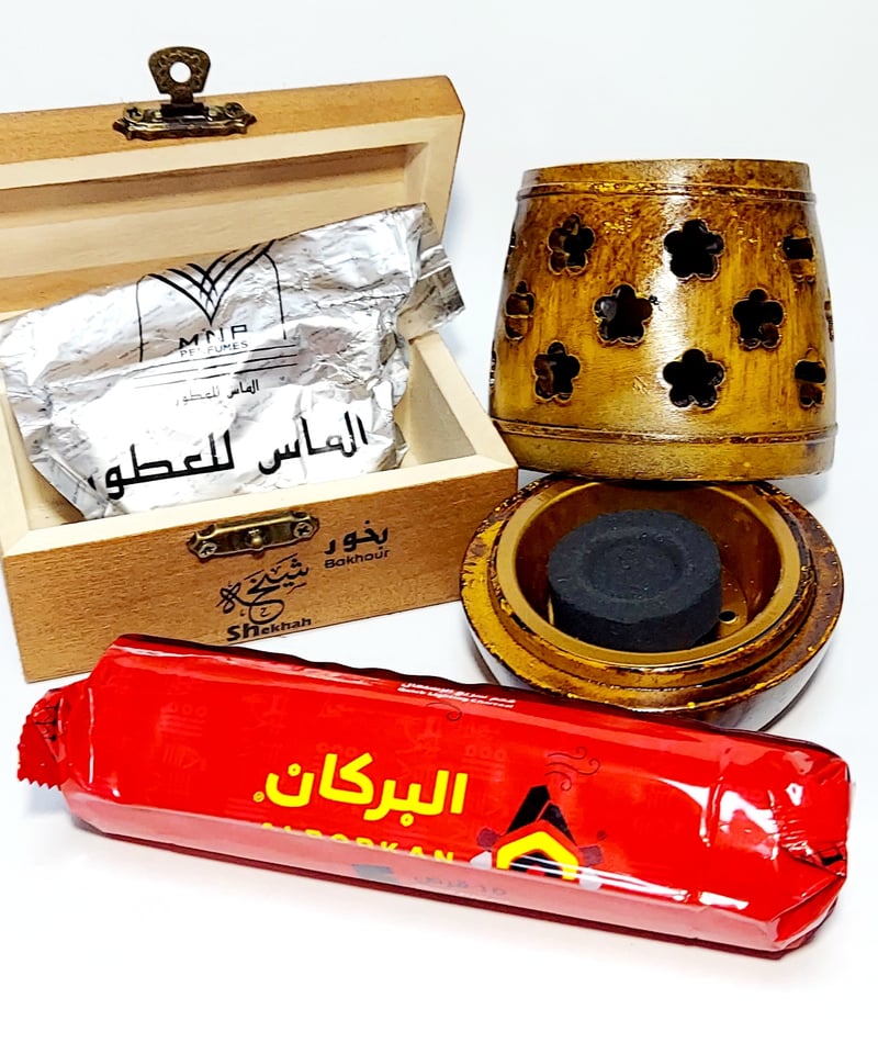 マイエジプトジャパン　エジプト産インセンスバーナー（香炉） 高炉灰、香炭付き マイエジプトジャパン エジプト産インセンスバーナー（香炉