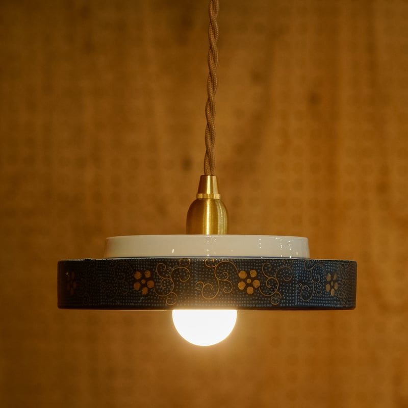 九谷焼　① 高級ライト　kutani pottly light Choice Vintage Hexagon Kutani Porcelain Sake Bottle Jar Vase