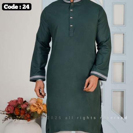 MEN'S PUNJABI Green XL/M size
