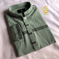 MEN'S PUNJABI Mint Green Msize  poliester