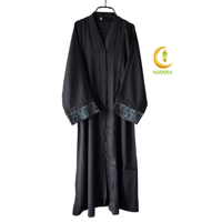 BORKA/ ABAYA Black L size with dupatta Stone design