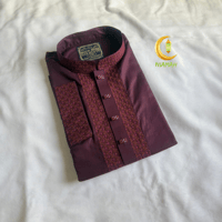 MEN'S PUNJABI Maroon L size