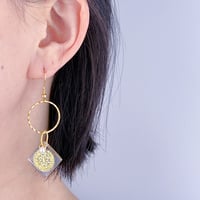 いのりの耳環・大｜丸形リング大サイズのフックピアス