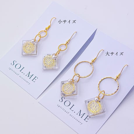 いのりの耳環・小｜丸形リング小サイズのフックピアス