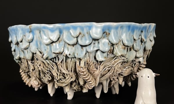 林田ドロロウ 植木鉢 布かぶり 林田ドロロウ 植木鉢 布かぶり どろどろかぶり｜ハンドメイド植木鉢の販売