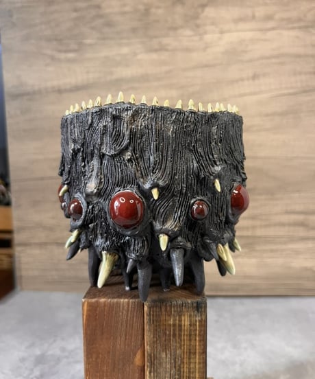 リペア品｜赤目黒大鉢：寅50