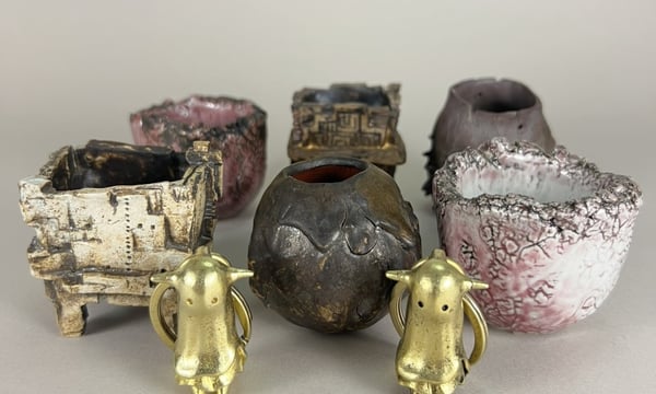 林田ドロロウ 植木鉢 布かぶり どろどろかぶり｜ハンドメイド植木鉢の販売