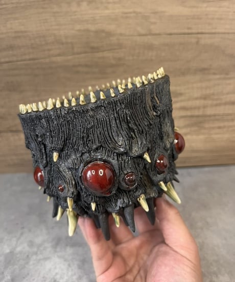 リペア品｜赤目黒大鉢：寅50