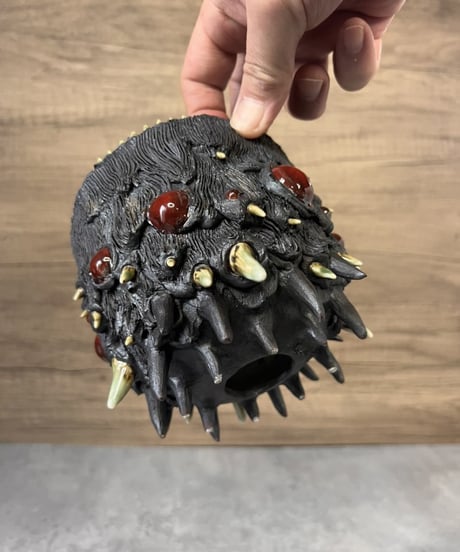 リペア品｜赤目黒大鉢：寅50