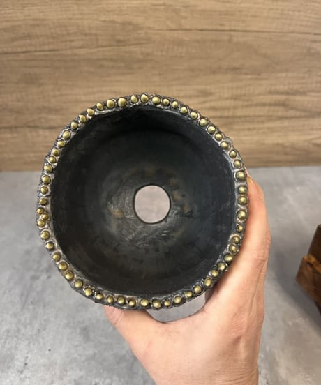 リペア品｜赤目黒大鉢：寅50