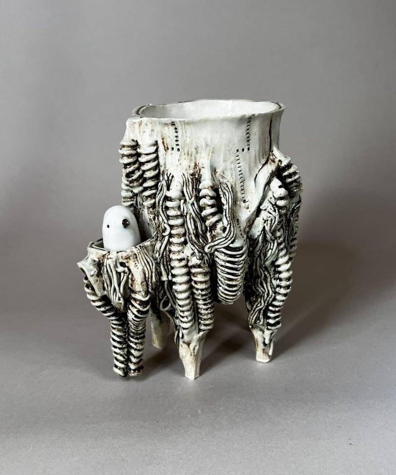 林田ドロロウ 植木鉢 布かぶり 林田ドロロウ 植木鉢 布かぶり どろどろかぶり｜ハンドメイド植木鉢の販売