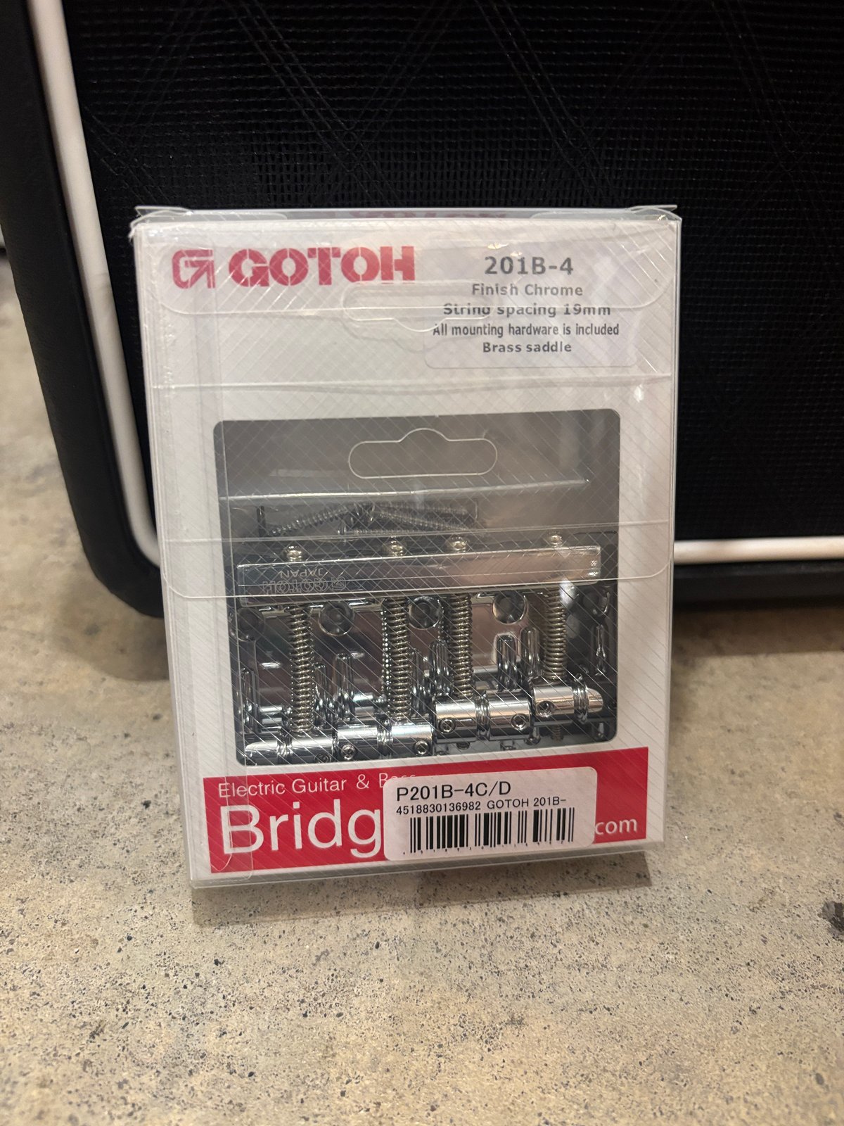 GOTOH/ 201B-4 Chrome ベースブリッジ 4弦 | ギター屋funk ojisan