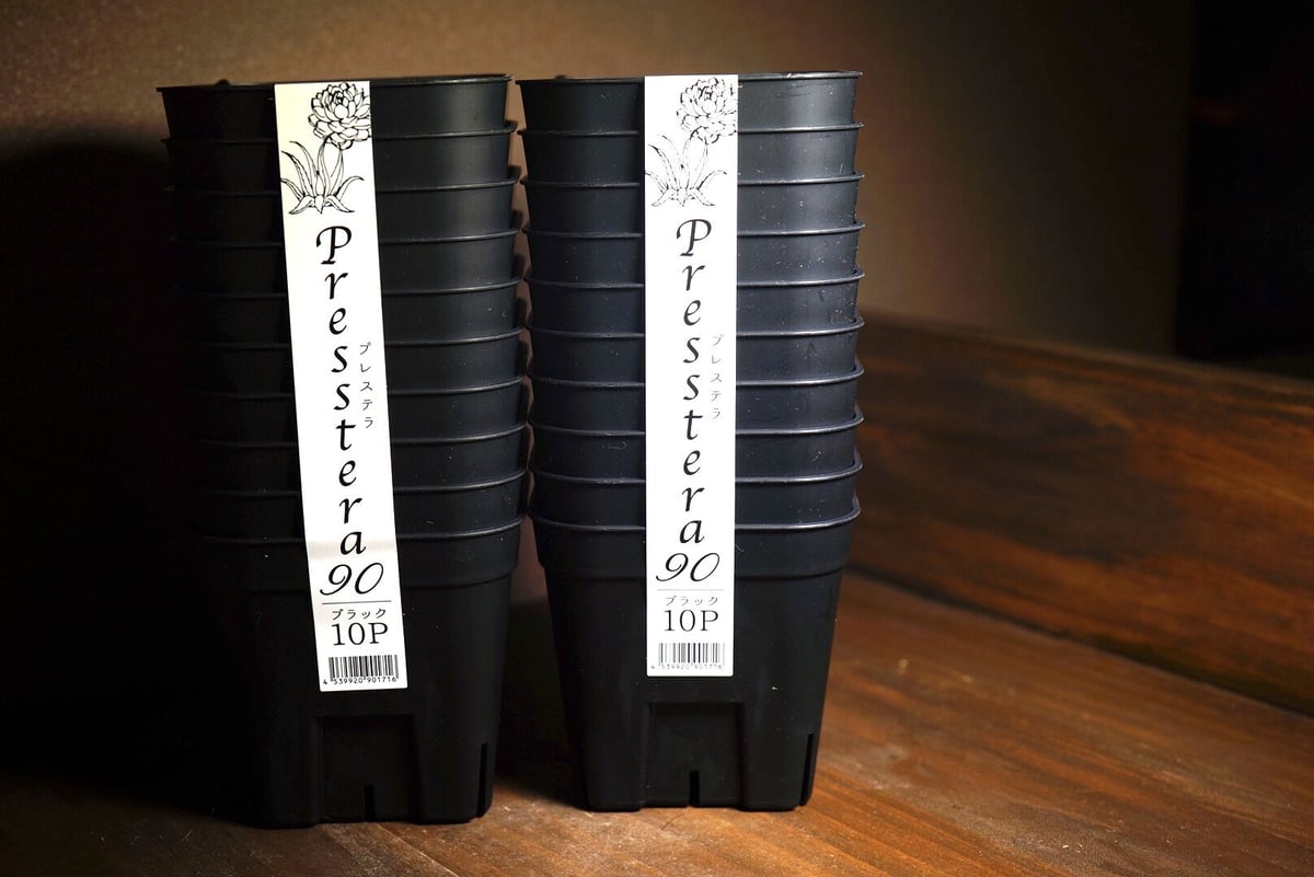 プレステラ90】 (20個セット) スリット鉢 プラ鉢 アガベ 塊根 多肉