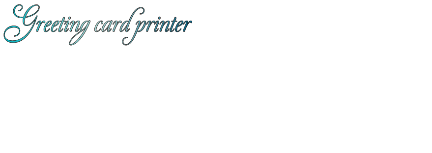 グリーティングカードプリンターストア