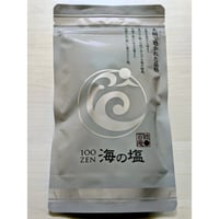 木桶で磨かれた神格「天地返し」という技法を使って、海そのものを味わえる塩　100zen海の塩200ℊ