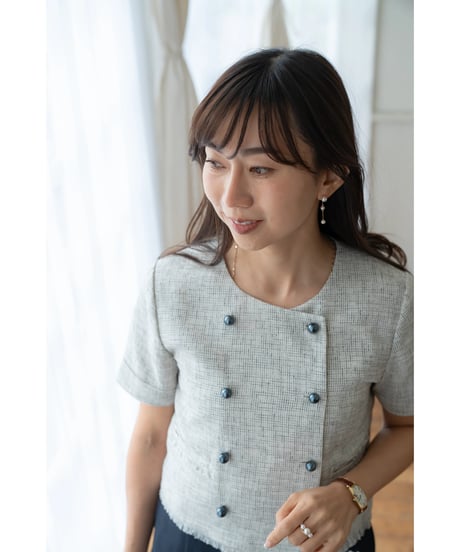 【即納】Summer Tweed Jacket