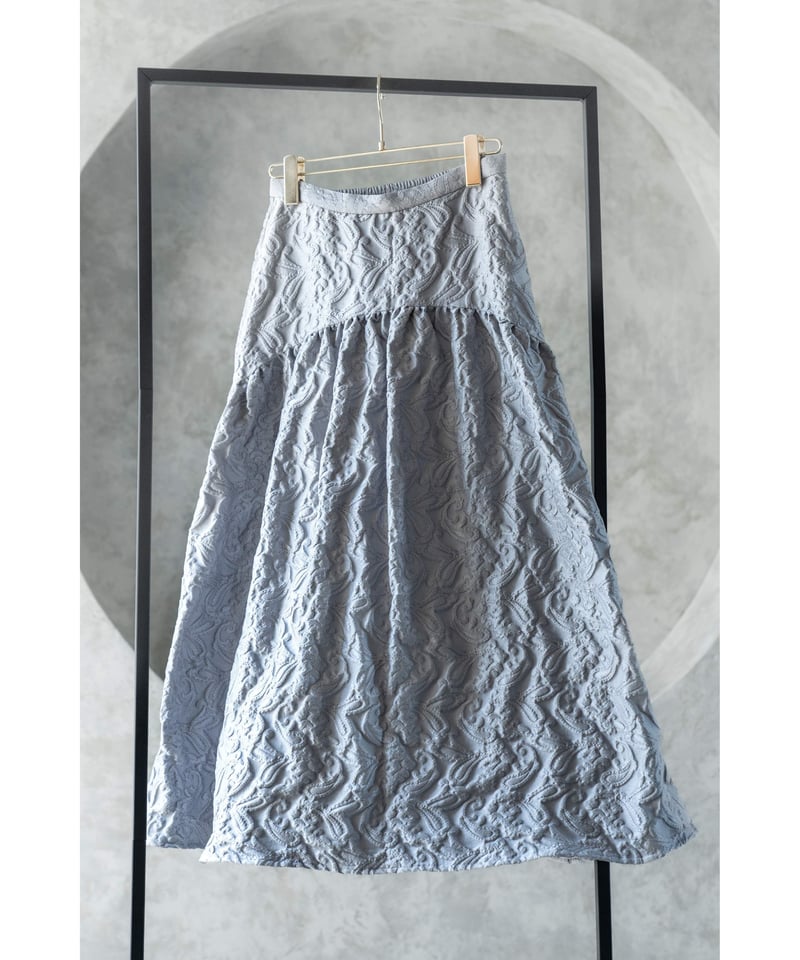 SUGAR by Yuu ジャガードスカート ショート 美品 ライトグレー SUGAR Jacquard Skirt/gray (short)