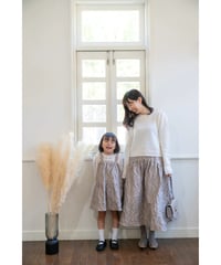 【即納】Jacquard Skirt/Kids Dress-Beige