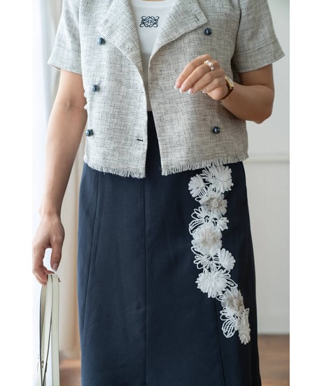 【即納】Summer Tweed Jacket