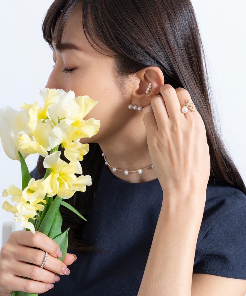 sugar by yuu パールピアス　K18 イエローゴールド Pearl pierce | SUGAR by yuu