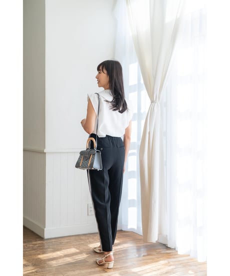 【即納】Sheer Collar Blouse