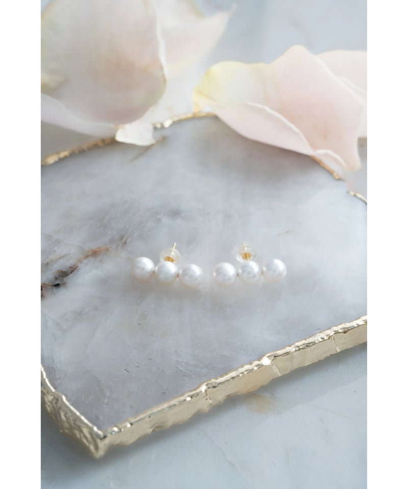 sugar by yuu パールピアス　K18 イエローゴールド Pearl pierce | SUGAR by yuu