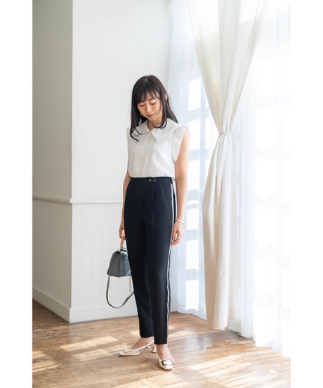 【即納】Sheer Collar Blouse