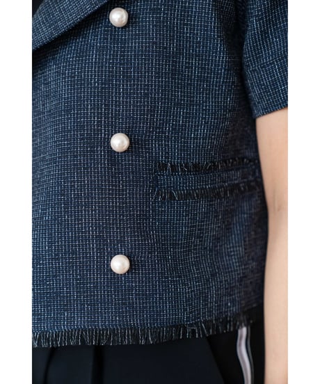 【即納】Summer Tweed Jacket