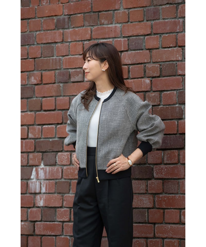 即納】Tweed Blouson | SUGAR by yuu