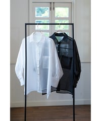 【即納】Pearl button Shirt  シアー